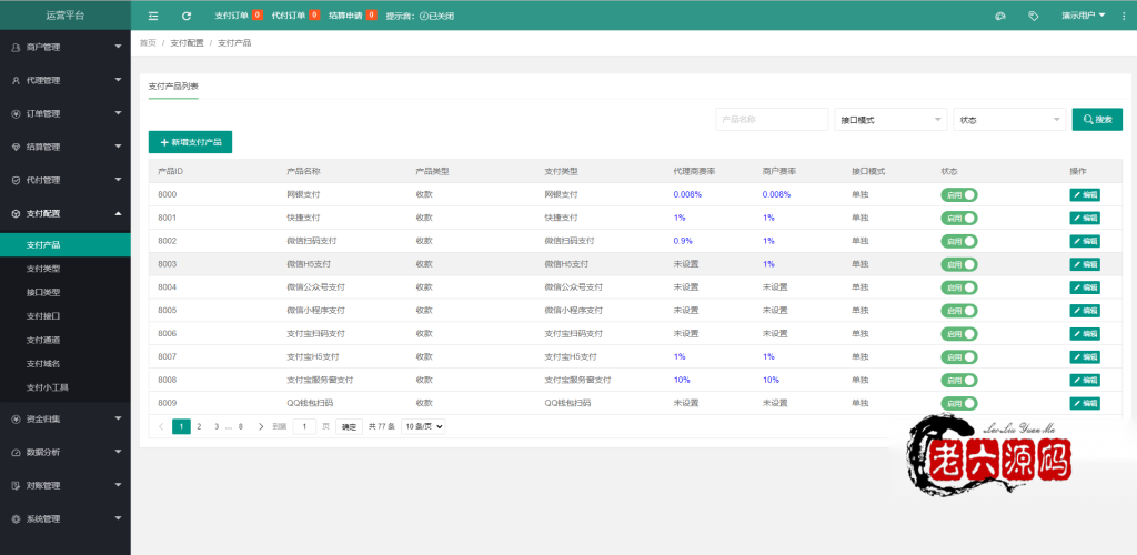 XxPayPro最终版/XxPay聚合支付系统/三方支付源码